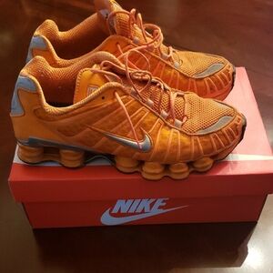 Nike Orange and Gray Sneakers with Shox Technology w/Original Box